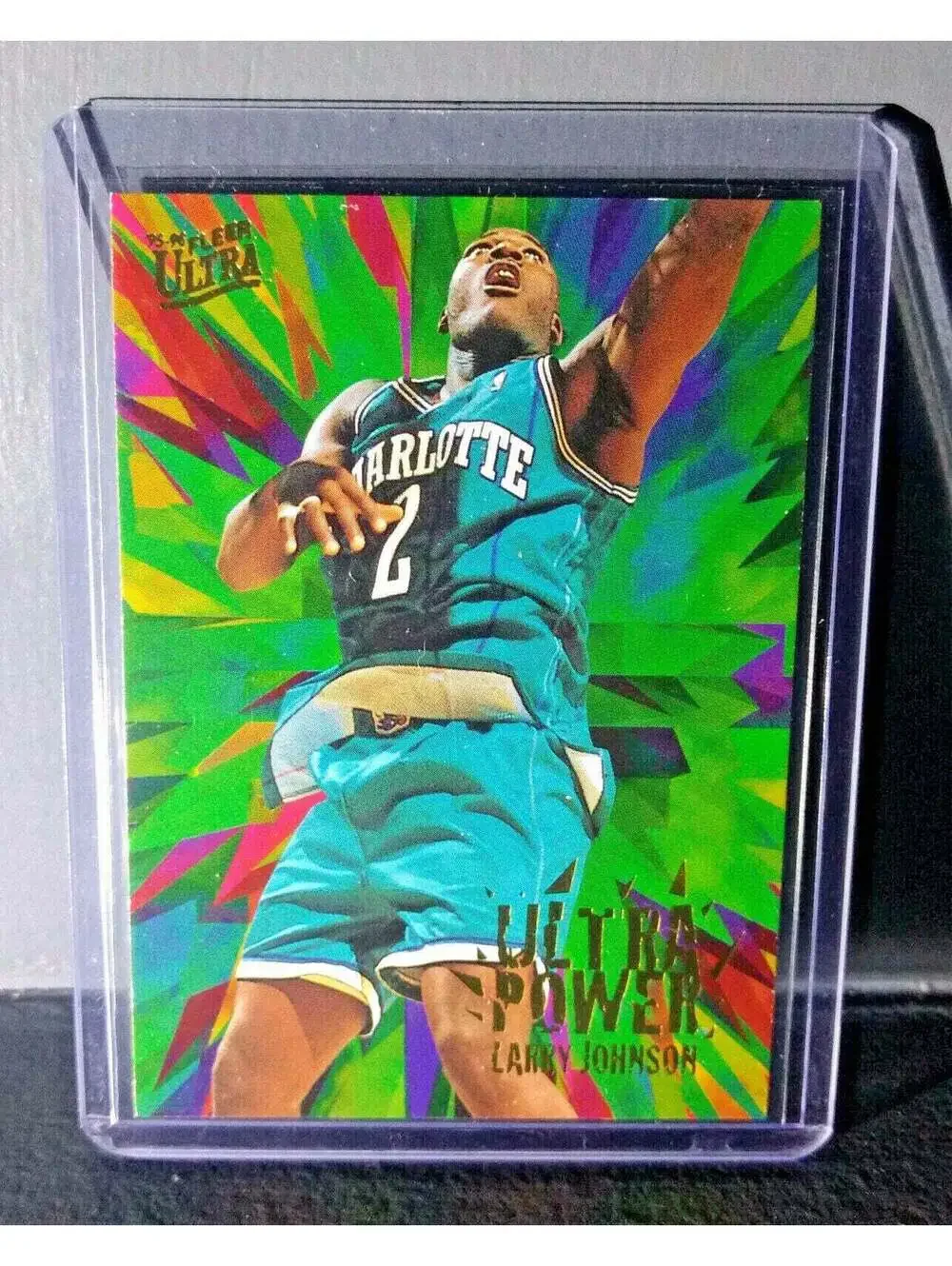 1995-96 Fleer Larry Johnson Ultra Ultra Power #3 Basketball Card